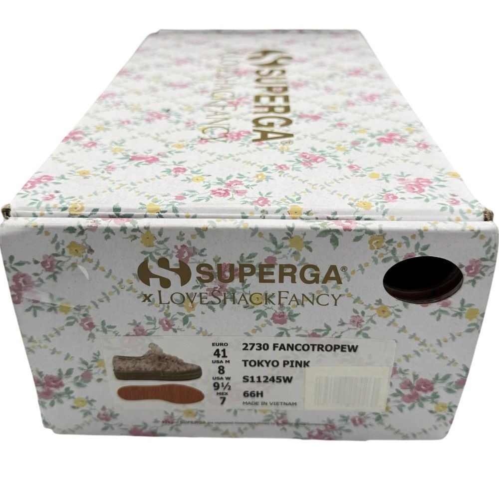 LoveShackFancy x Superga 2730 Floral Espadrille Sneaker Size 9.5 - Picture 12 of 13